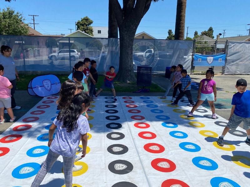 Kids playing camps